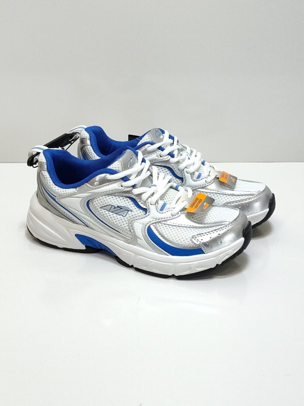 Avia AV 5000 Chunky Sneaker Size 7 Athletic Walking Shoe Leather Mesh Trainer